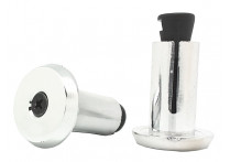 Velo заглушки руля vlp-15cp, d:18, пластик, с болтом, хром, пара