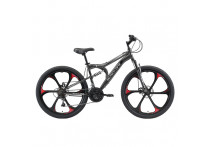 Велосипед Black One Totem FS 26 D FW серый/черный/серый 2020-2021 Велосипед Black One Totem FS 26 D FW серый/черный/серый 2020-2021