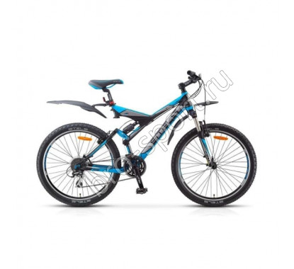 Велосипед Stels Navigator V 26 (2015) Черный/Серебристый/Голубой