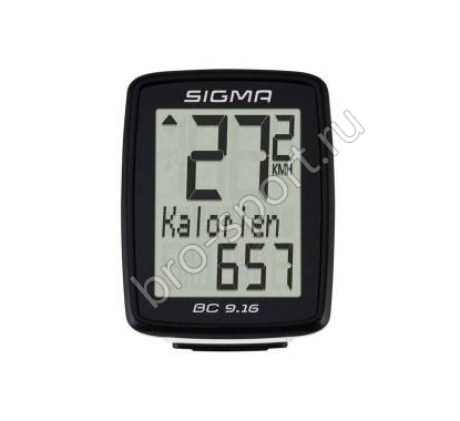 Велокомпьютер Sigma ВС 9.16 Topline 9 функций 