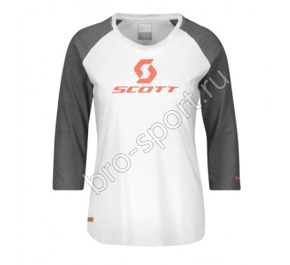 Футболка жен. 10 Icon Raglan д/рук white/dark grey melange