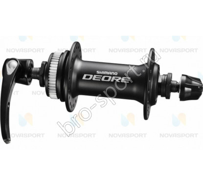 Втулка передняя Shimano Deore М615 32 отв. C.Lock с пыльником черный EHBM615BLP