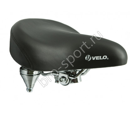 Велосипедное седло VELO VL-8030 Комфорт. Размер: 269х255мм. Вес: 1068г. Обшивка: PU. Наполнитель: Пена. Система амортизации: Coil ...