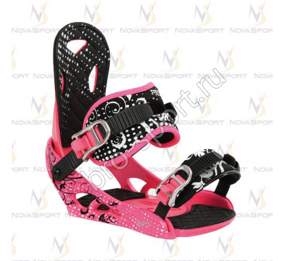 Сноуборд. крепления ELFGEN Freestyle pink
